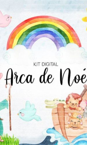 Kit Digital Arca de Noé Aquarela/+20kits Cod:3636