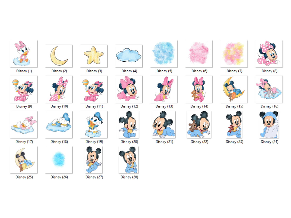 Kit Digital - Baby Disney Aquarela - Imagem 2