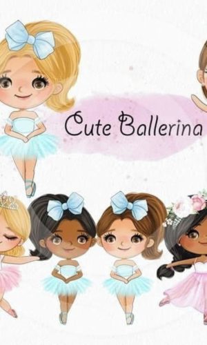 Kit Digital Bailarinas Aquarela #999#