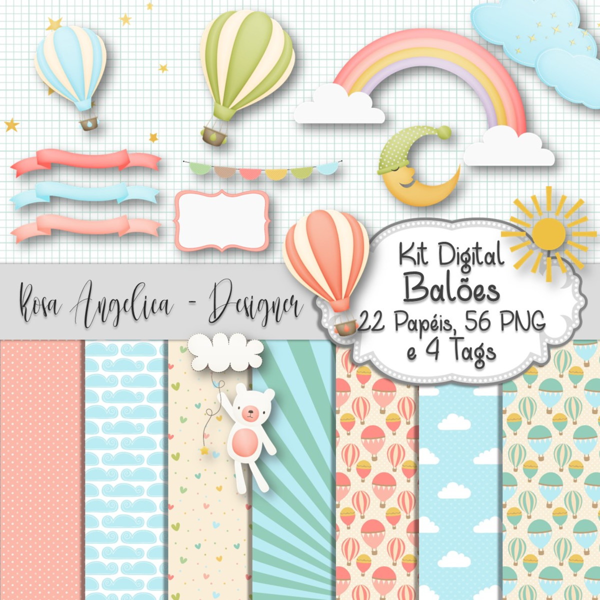 Kit Digital Balões