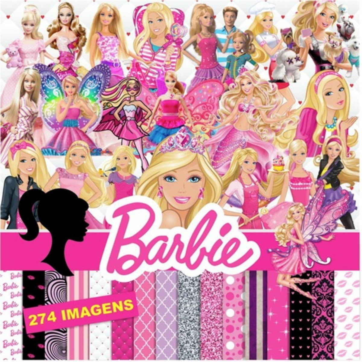Kit Digital Barbie Luxo +2 Arquivos de Brinde#723