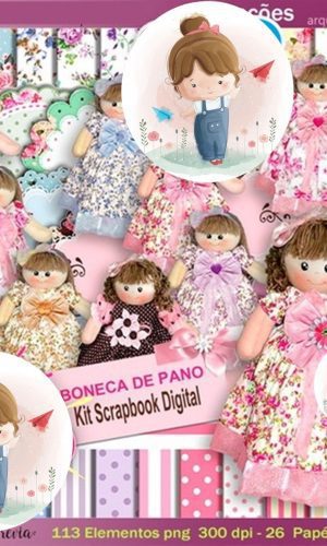 Kit Digital - Boneca De Pano