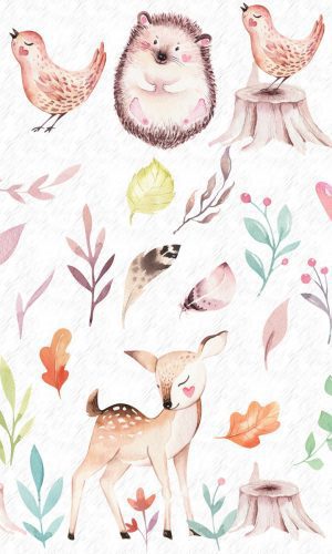 Kit Digital - Bosque Aquarela (4)