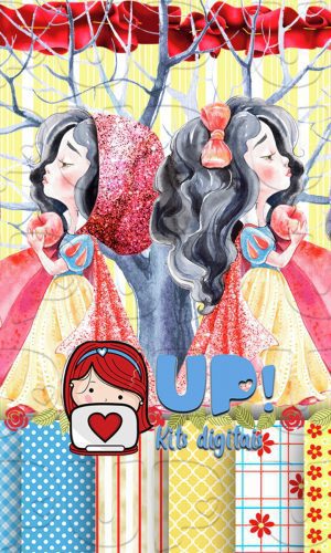 Kit Digital Branca de Neve Aquarela 3