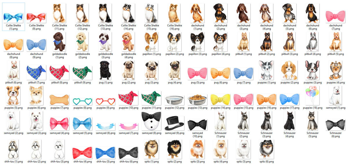 Kit Digital Cachorrinhos Aquarela - Imagem 2