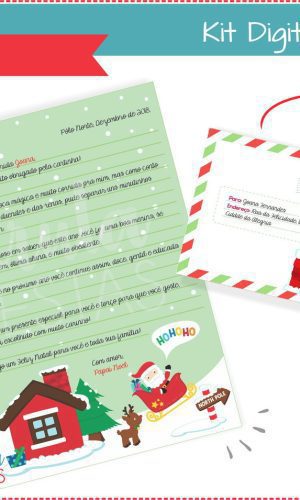 Kit Digital Cartinha Papai Noel
