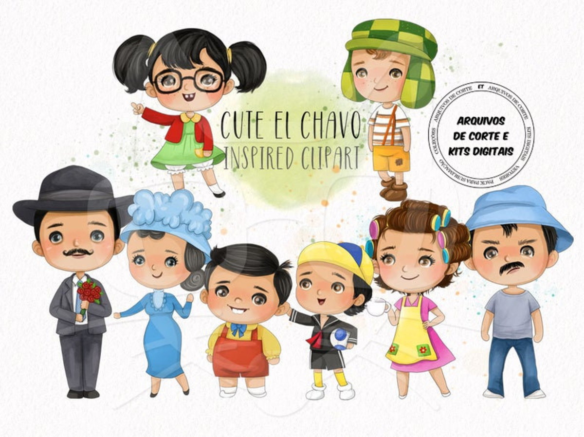 #051 Kit Digital Chaves Aquarela