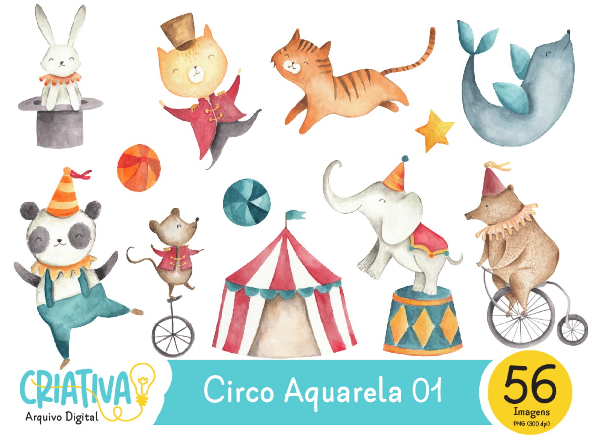 Kit Digital - Circo Aquarela 01