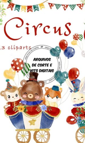 #004 Kit Digital Circo Aquarela