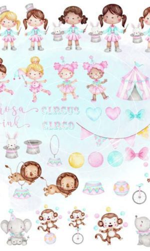 Kit Digital - Circo Aquarela (cod. 0266)