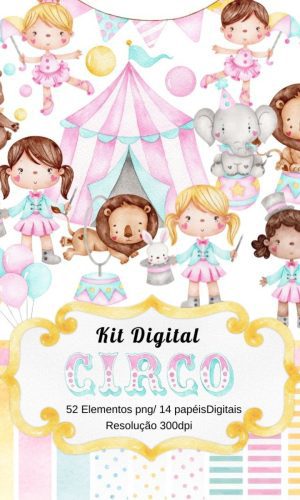Kit Digital Circo Rosa Aquarela (22)