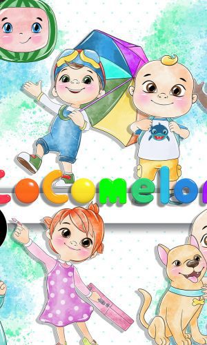 Kit Digital Cocomelon Aquarela 02