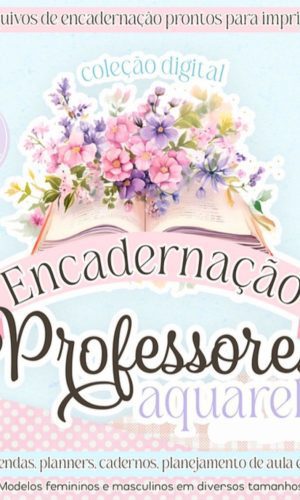 Kit Digital Combo Encadernação - Professores Aquarela