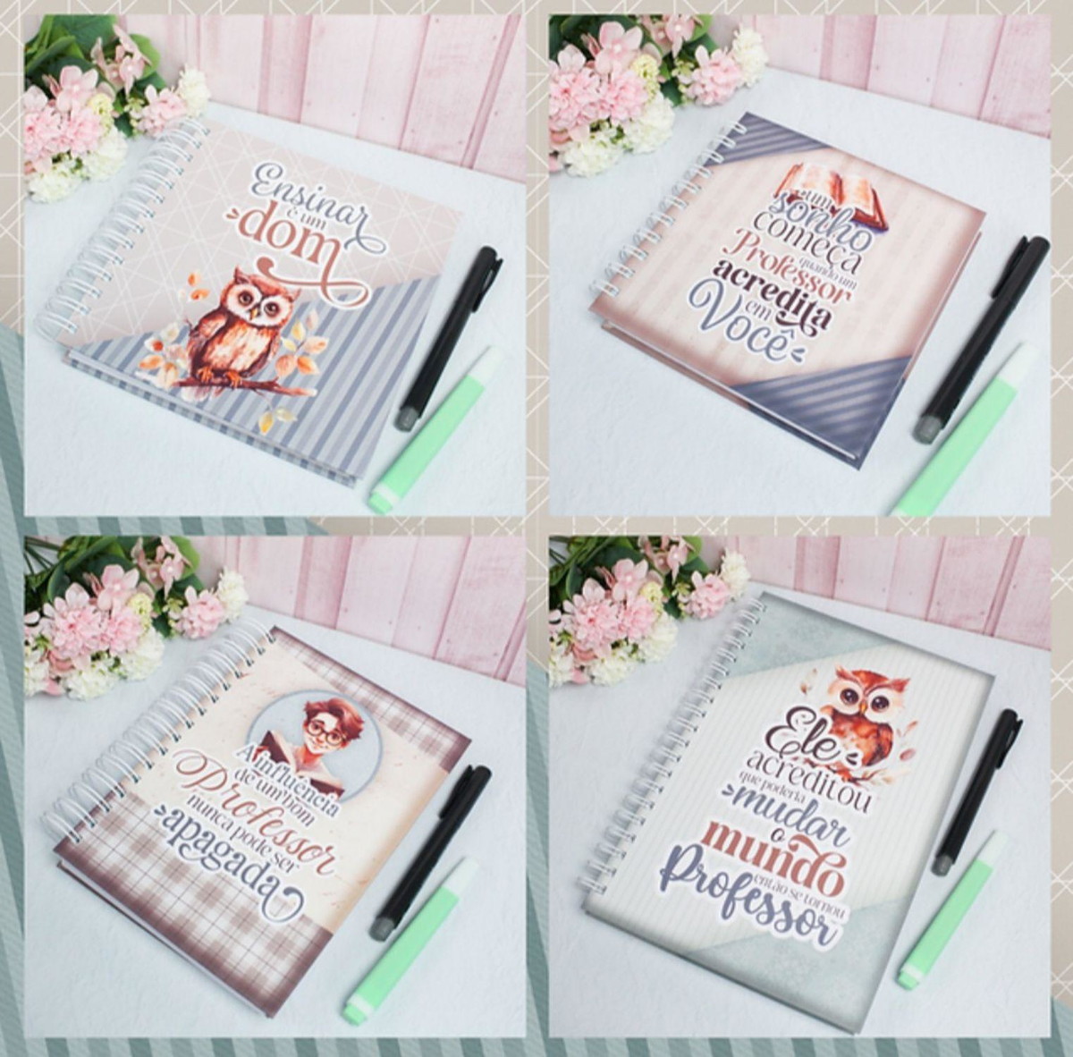 Kit Digital Combo Encadernação - Professores Aquarela - Imagem 3