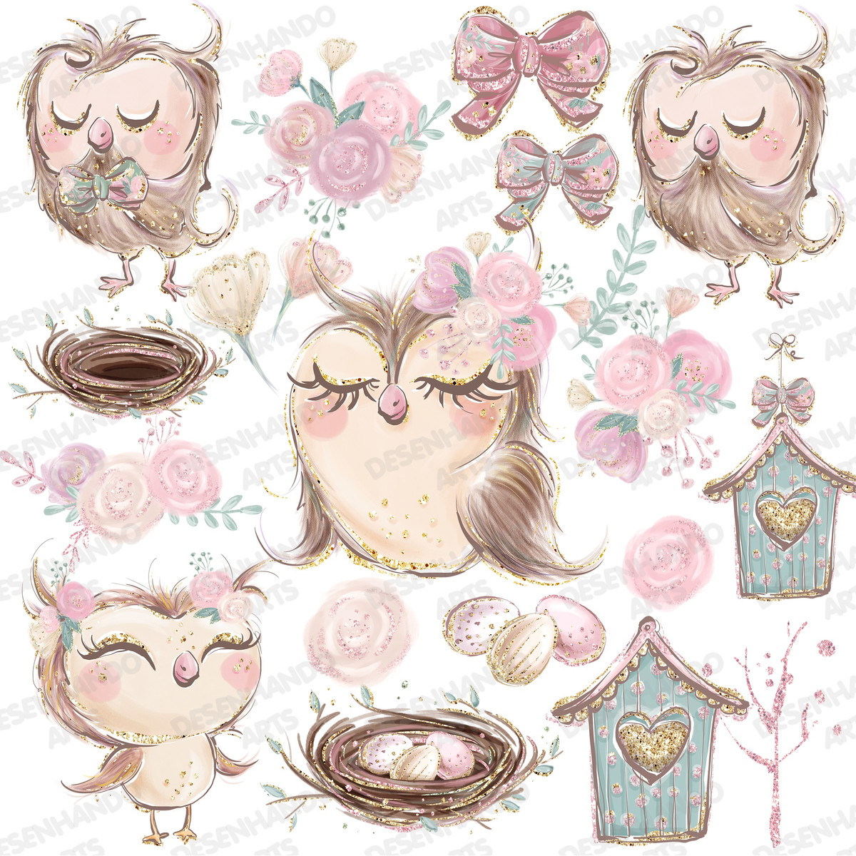 Kit Digital Corujinha