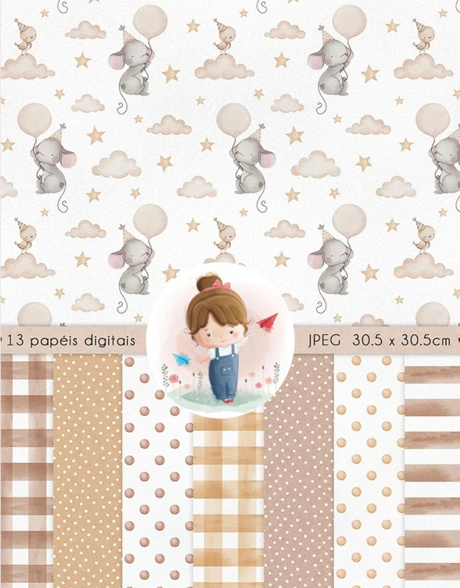 Kit Digital - Dia de Festa Aquarela - Imagem 3