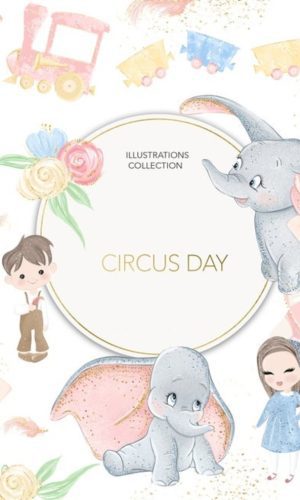 Kit Digital Dumbo Aquarela