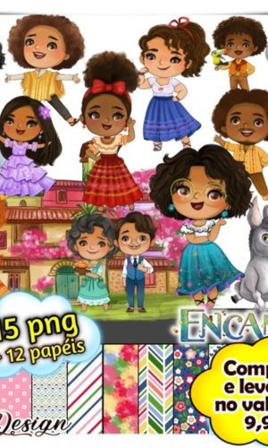 Kit Digital Encanto Aquarela