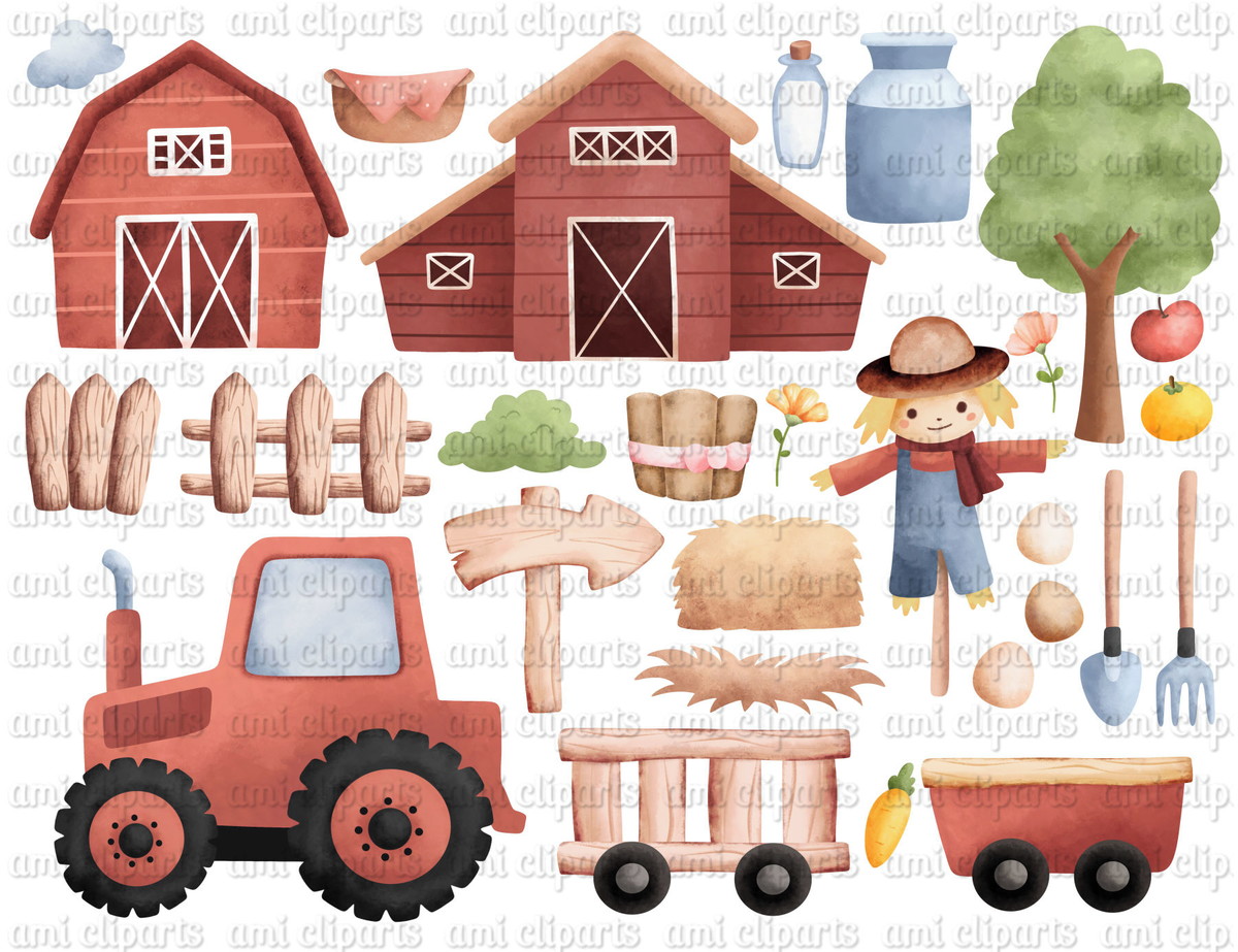 Kit Digital Fazendinha Aquarela - Imagem 3