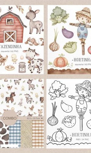 KIT DIGITAL FAZENDINHA E HORTINHA
