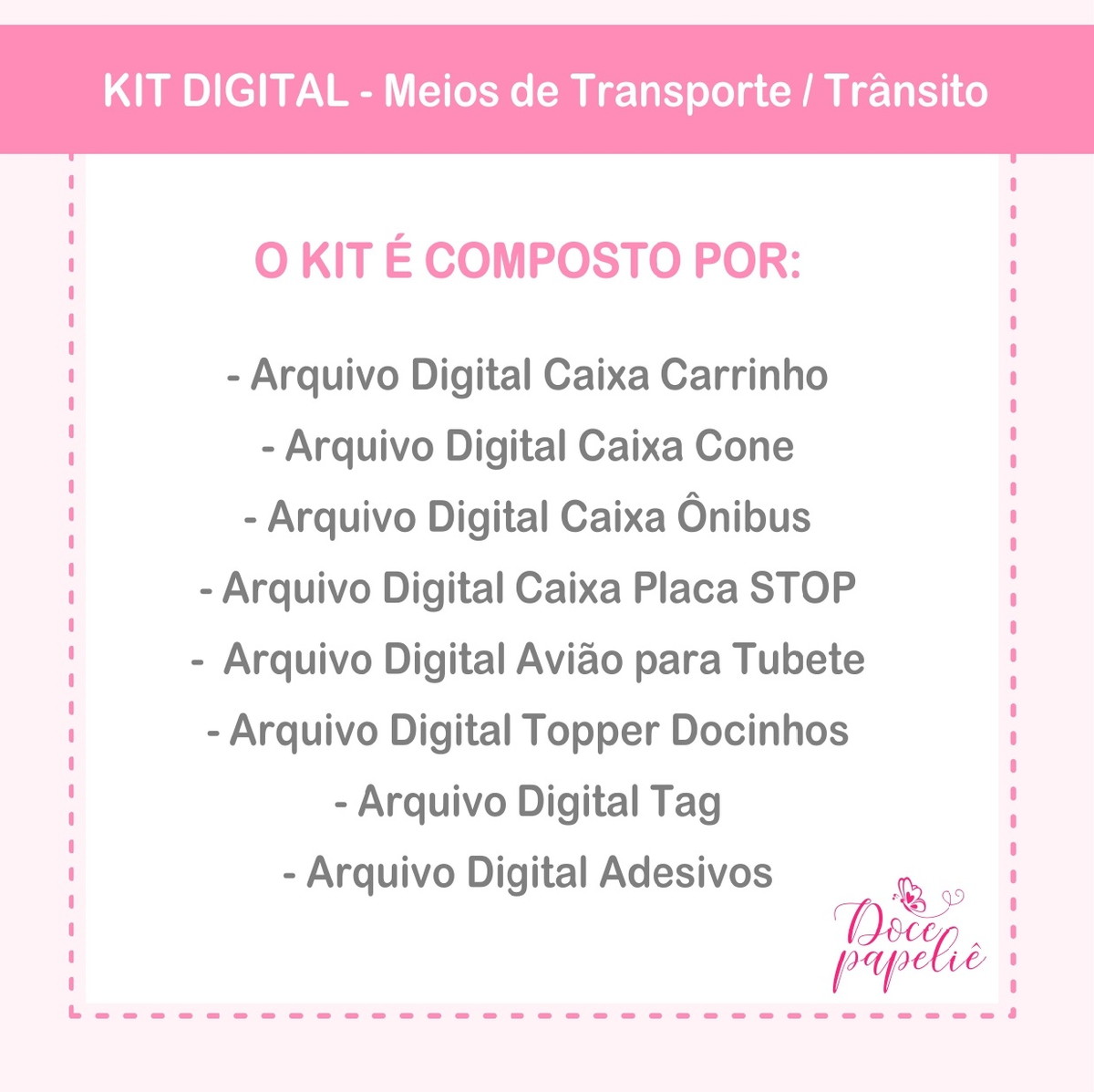 Kit Digital Festa Meios de Transporte - Imagem 5
