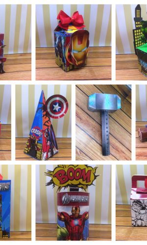 kit digital festa vingadores