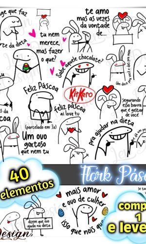 Kit Digital Flork Páscoa