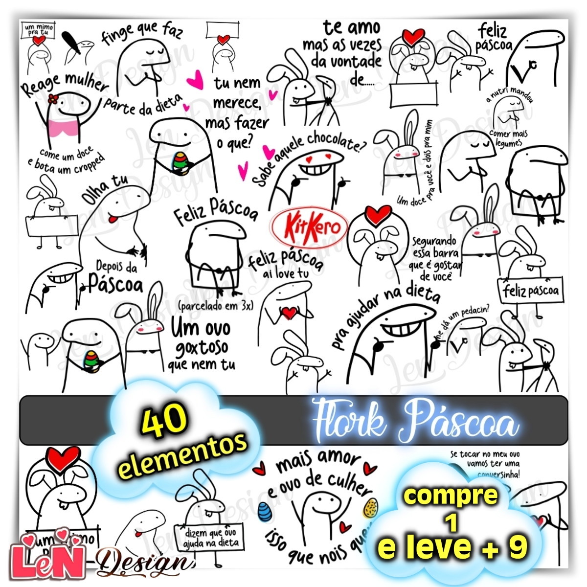 Kit Digital Flork Páscoa