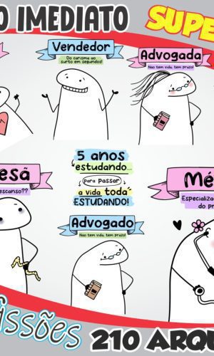 Kit Digital Flork Profissões