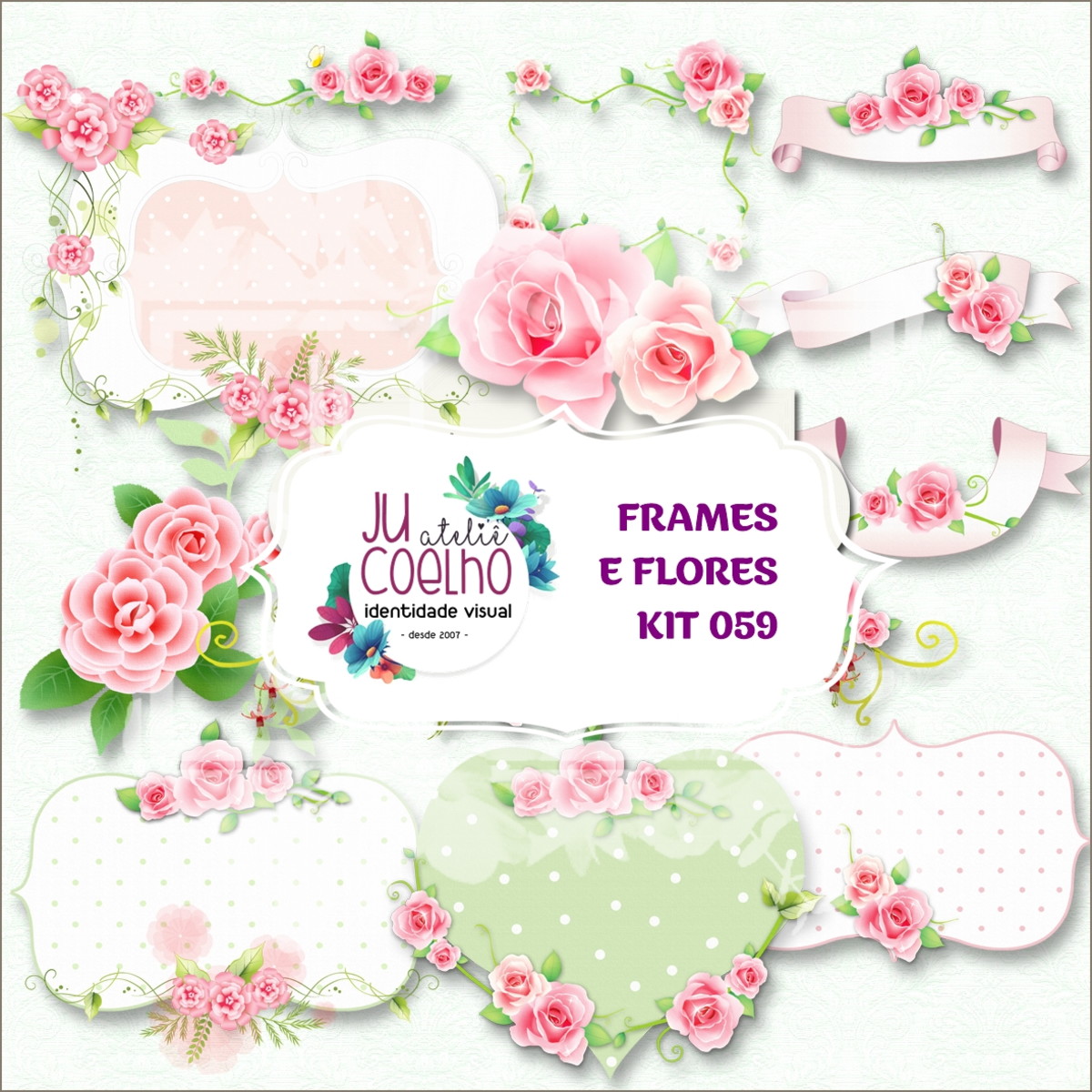 Kit Digital Frames e Flores