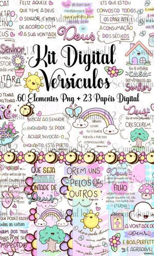 Kit Digital Frases Cristãs - Versículos