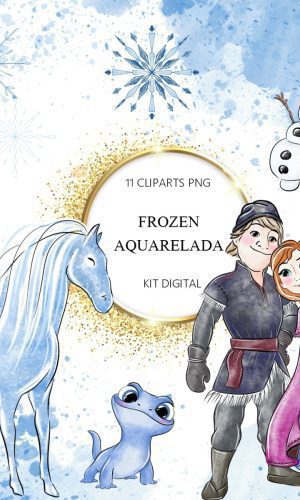Kit Digital Frozen Aquarela 1529