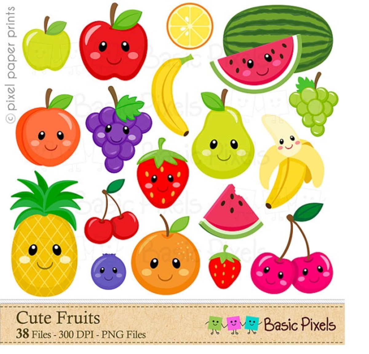 Kit Digital Frutas - basic01