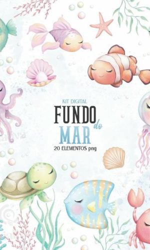 Kit Digital - Fundo do Mar Aquarela