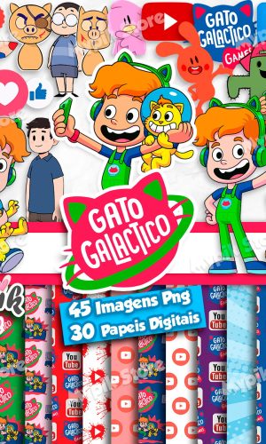 Kit Digital Gato Galáctico