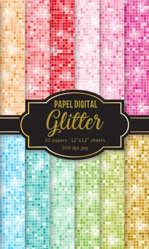 KIT DIGITAL GLITTER, AQUARELA E SONHO