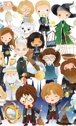 Kit Digital Harry Potter Aquarela