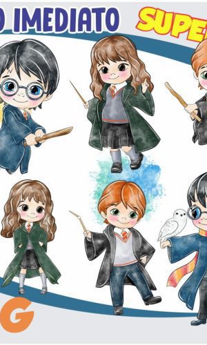 Kit Digital Harry Potter Aquarela