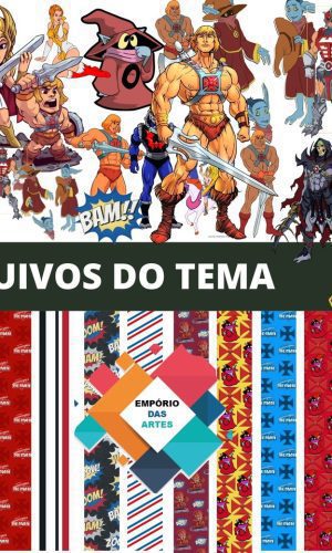 Kit Digital He-man Mestres do Universo