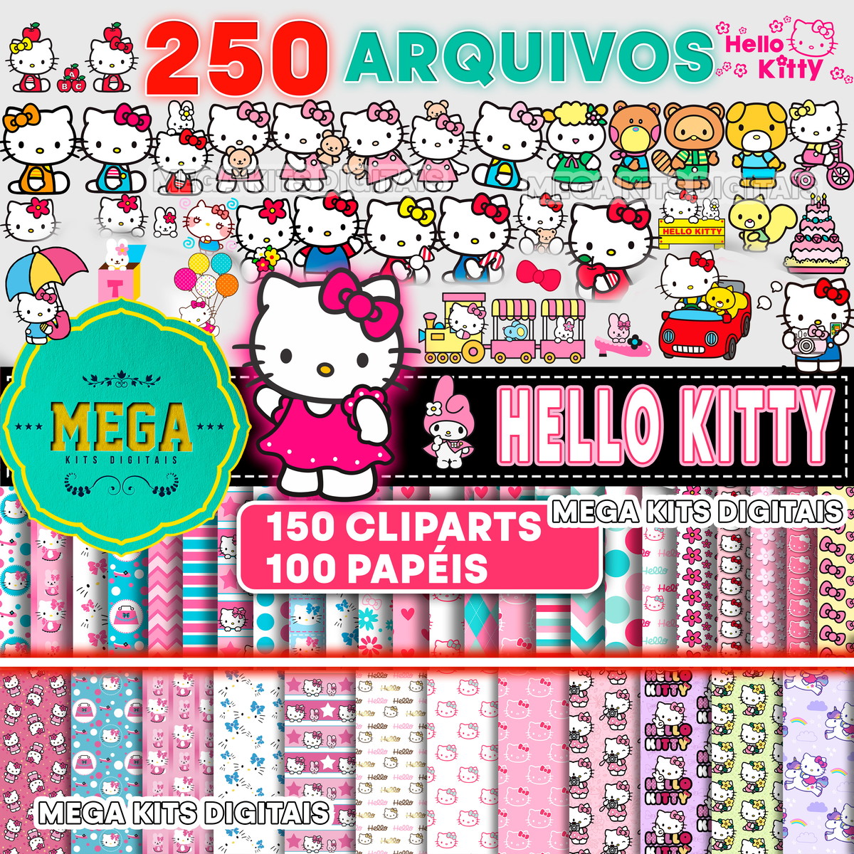 Kit Digital Hello Kitty