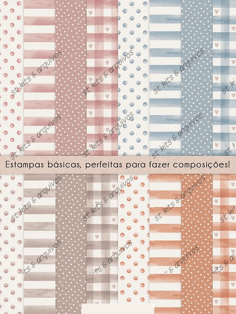 Kit Digital Jardim dos Coelhinhos em Aquarela - Imagem 4