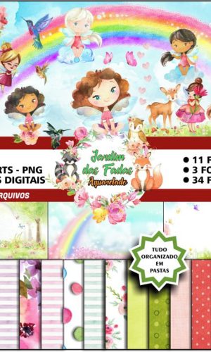 Kit Digital JARDIM ENCANTADO DAS FADAS
