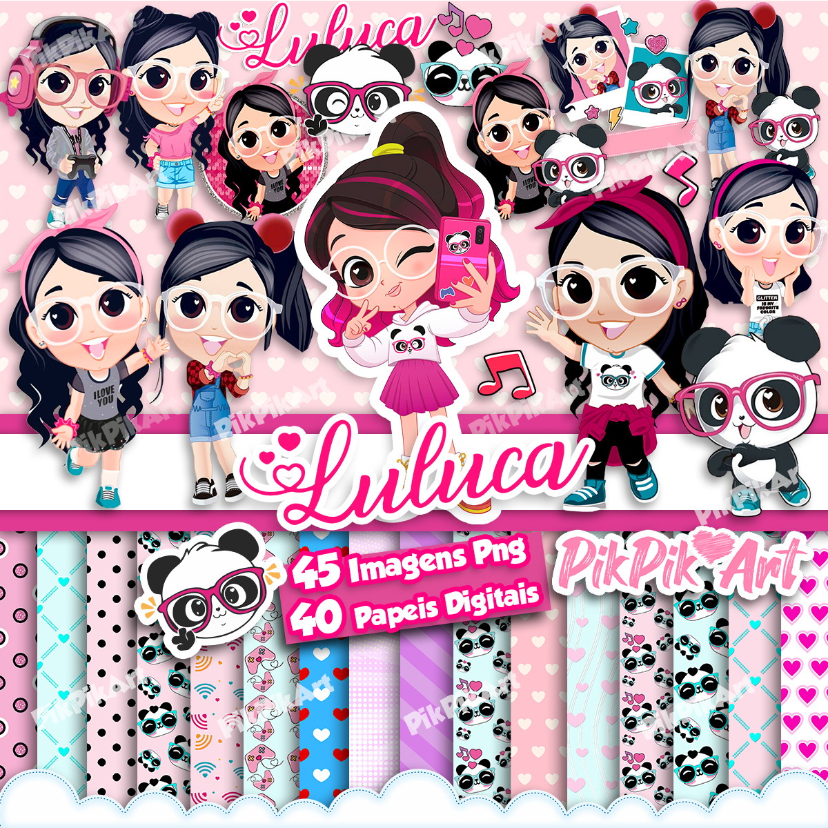 Kit Digital Luluca Imagens Png