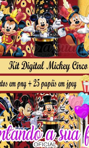Kit Digital Mickey Circo