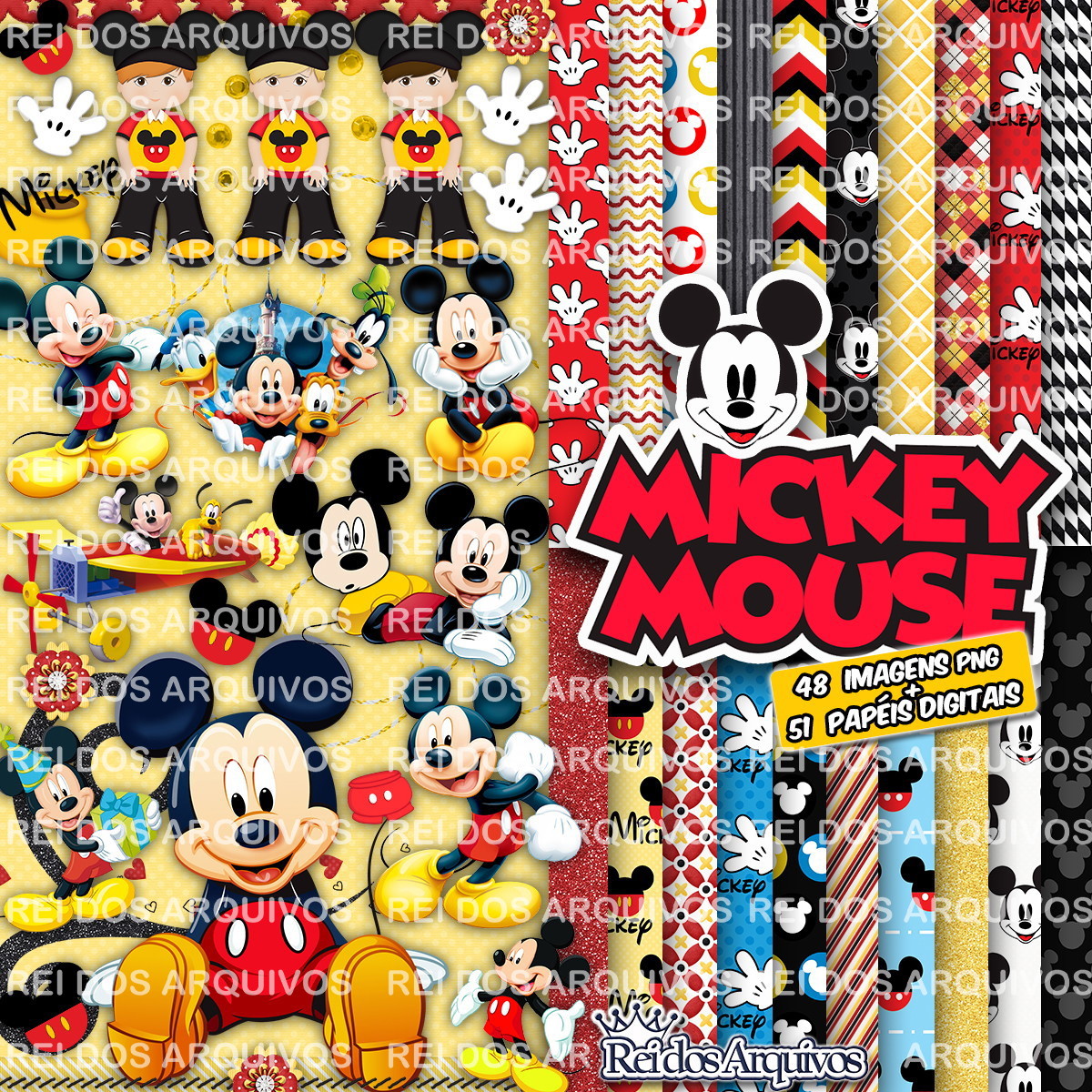 Kit digital Mickey Mouse