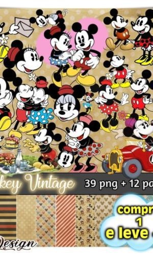 Kit Digital Mickey Vintage