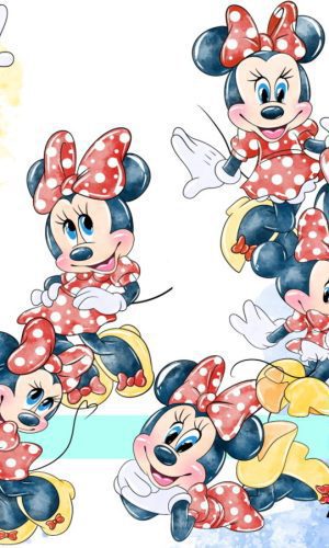 Minnie Aquarela Kit Digital Compre 1 Leve 3