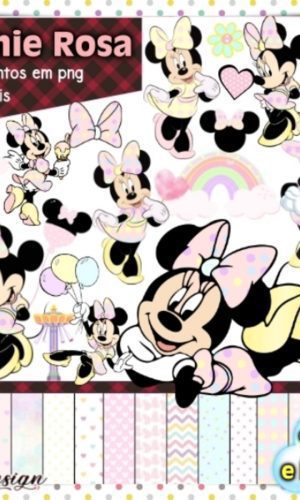 Kit Digital Minnie Rosa