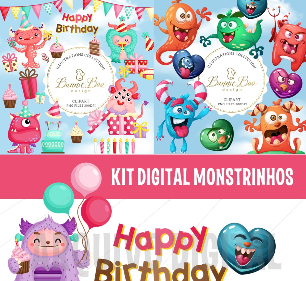 KIT DIGITAL MONSTRINHOS