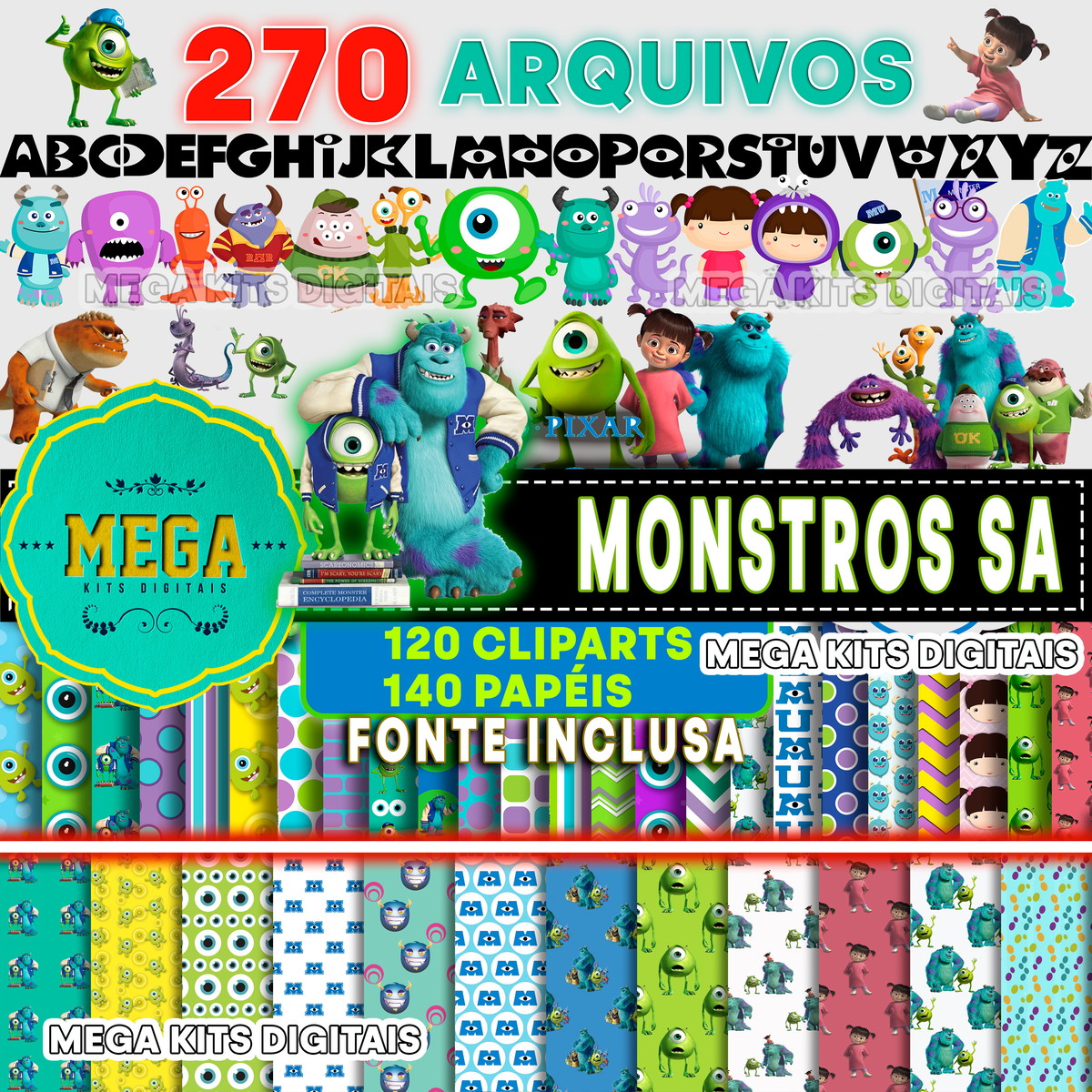 Kit Digital Monstros sa